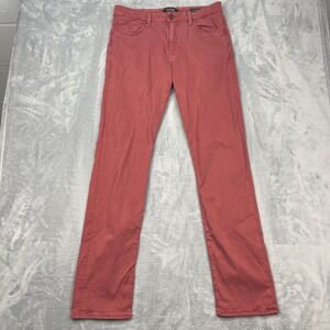 34 Heritage Jeans Mens 33/36 Pink Jambe Droite Courage Mid-Rise Straight Leg